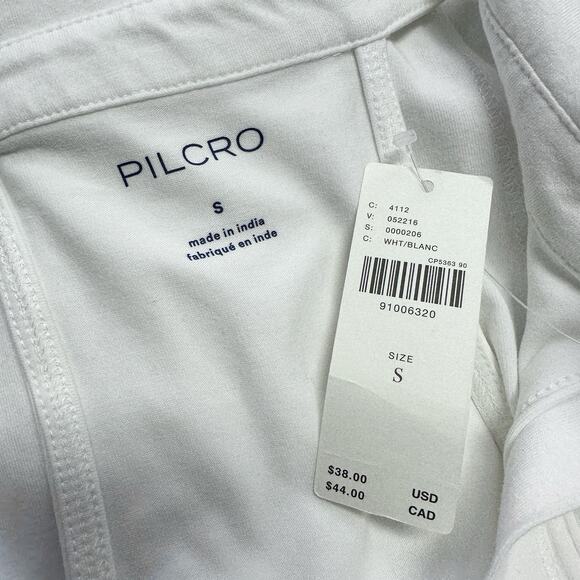 New Anthropologie Pilcro White Reworked Halter Tank Top Racer Back Shirt Size S - Picture 6 of 6